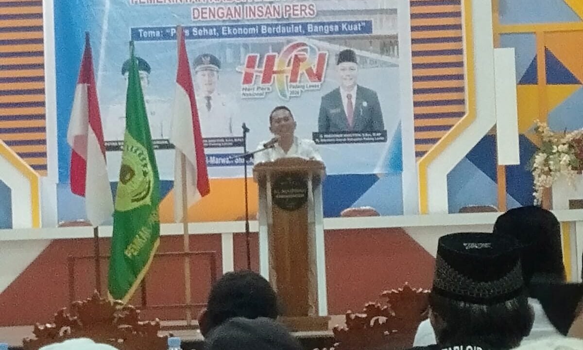 Bupati Padang Lawas Putra Mahkota Alam Hasibuan, SE (PMA) Apresiasi Pelaksanaan HPN Ke-80 Tahun 2026 Yang Dipasilitasi Diskominfo Kabupaten Padang Lawas
